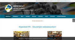 Desktop Screenshot of kepesboltkft.hu